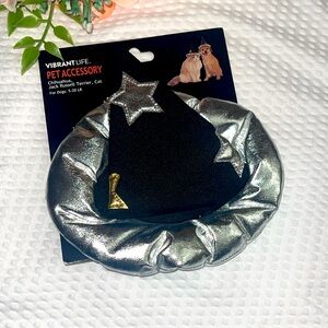 VIBRANT LIFE Pet Dog Cat Wizard Cosmic Hat Halloween Costume XS/S 5-20 lbs